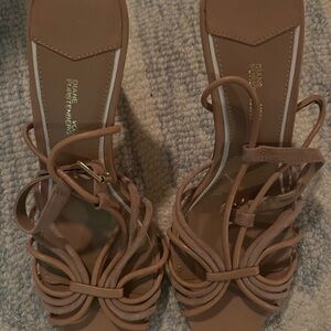 Diane von Furstenberg Tan Strappy Sandals